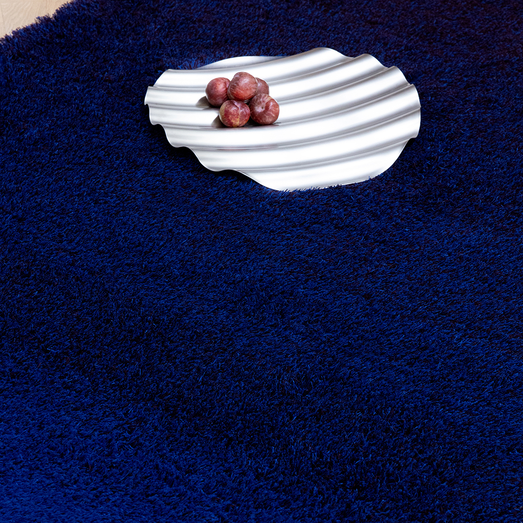 Килим вовняний Shade High Electric Blue / Aubergine | Розмір: 200 x 300 см