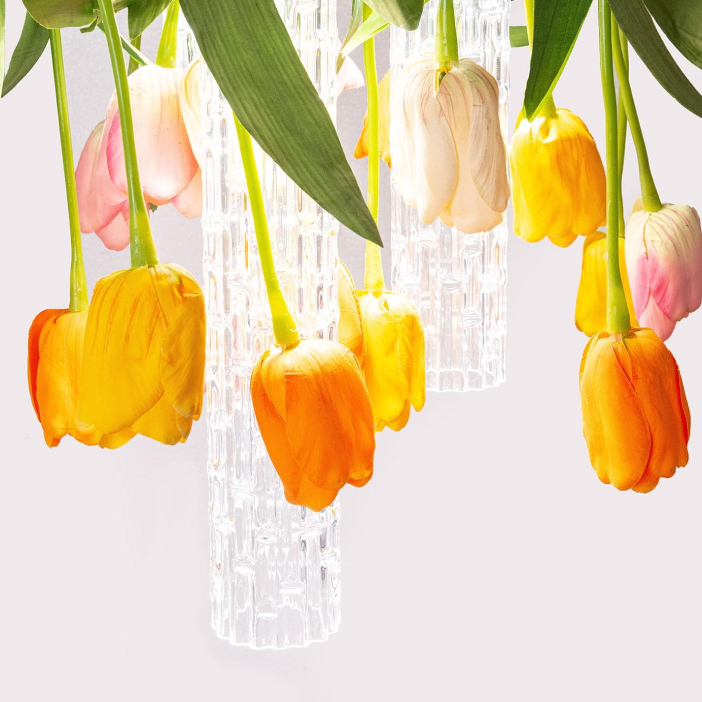 Кругла люстра Tulip