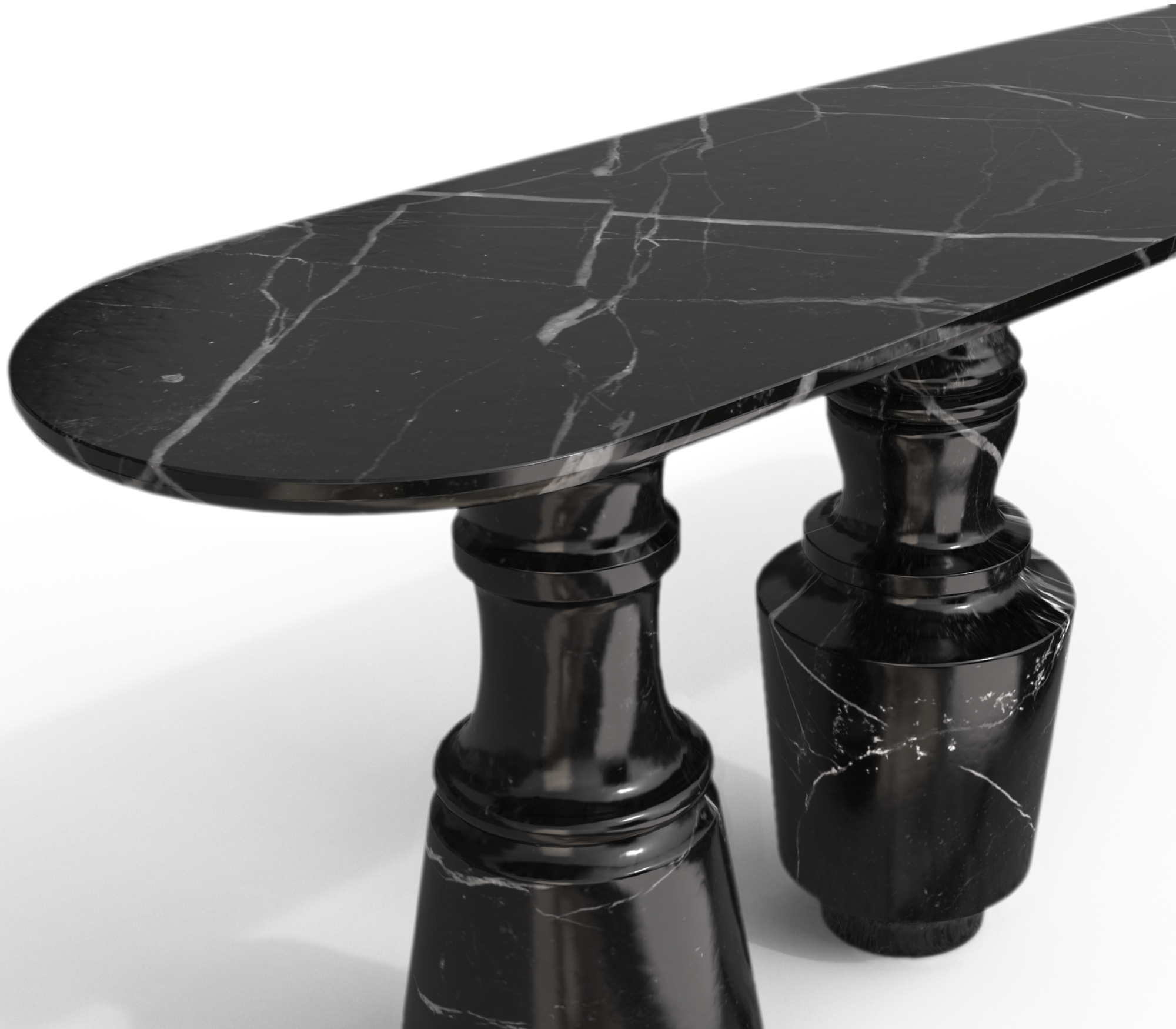 Консоль Obsidian Nero Marquina