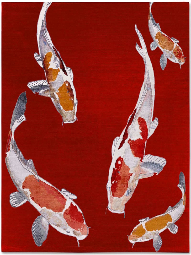 Элегантный ковер Fish Red