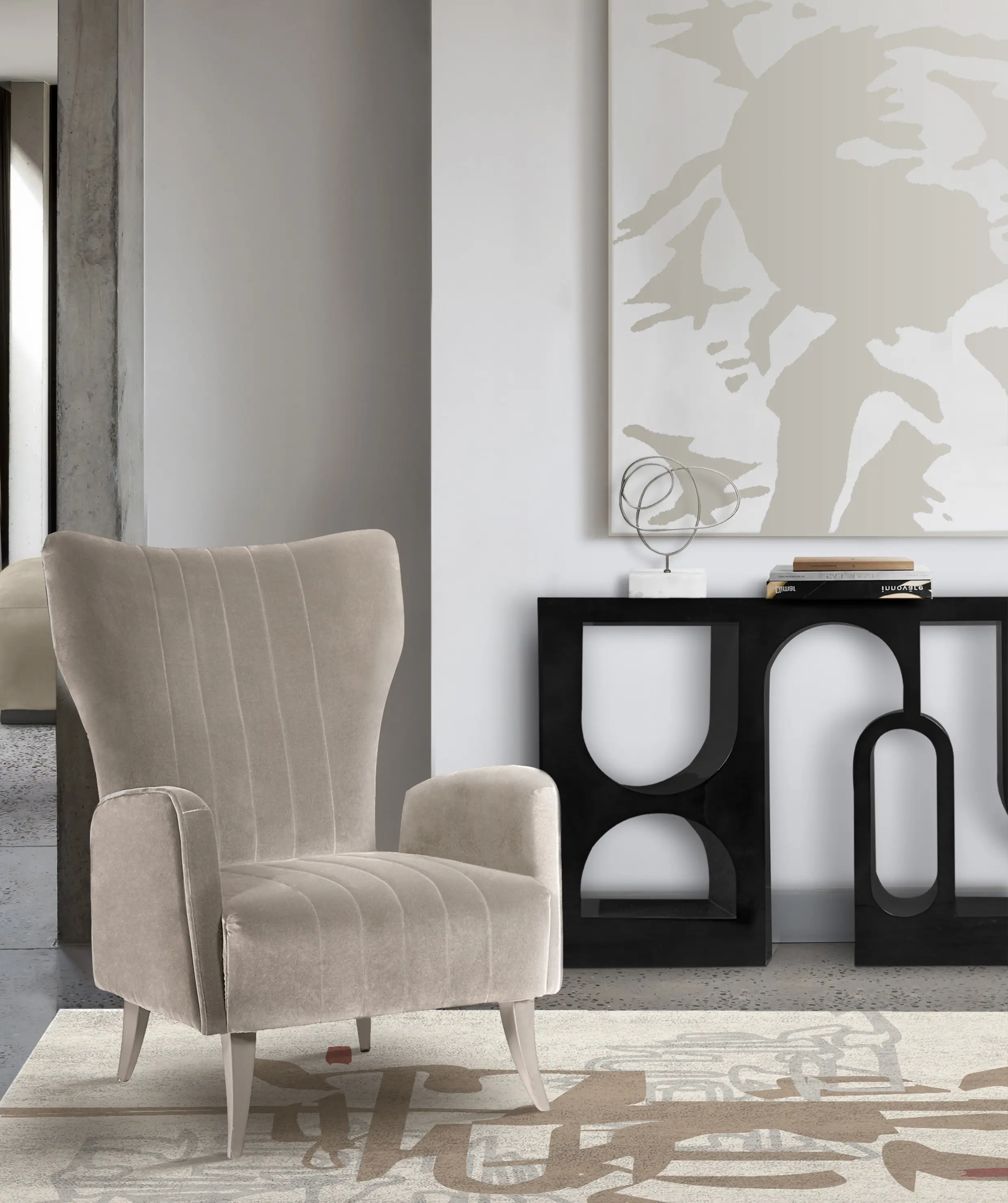 Консоль Glossy Black Premium