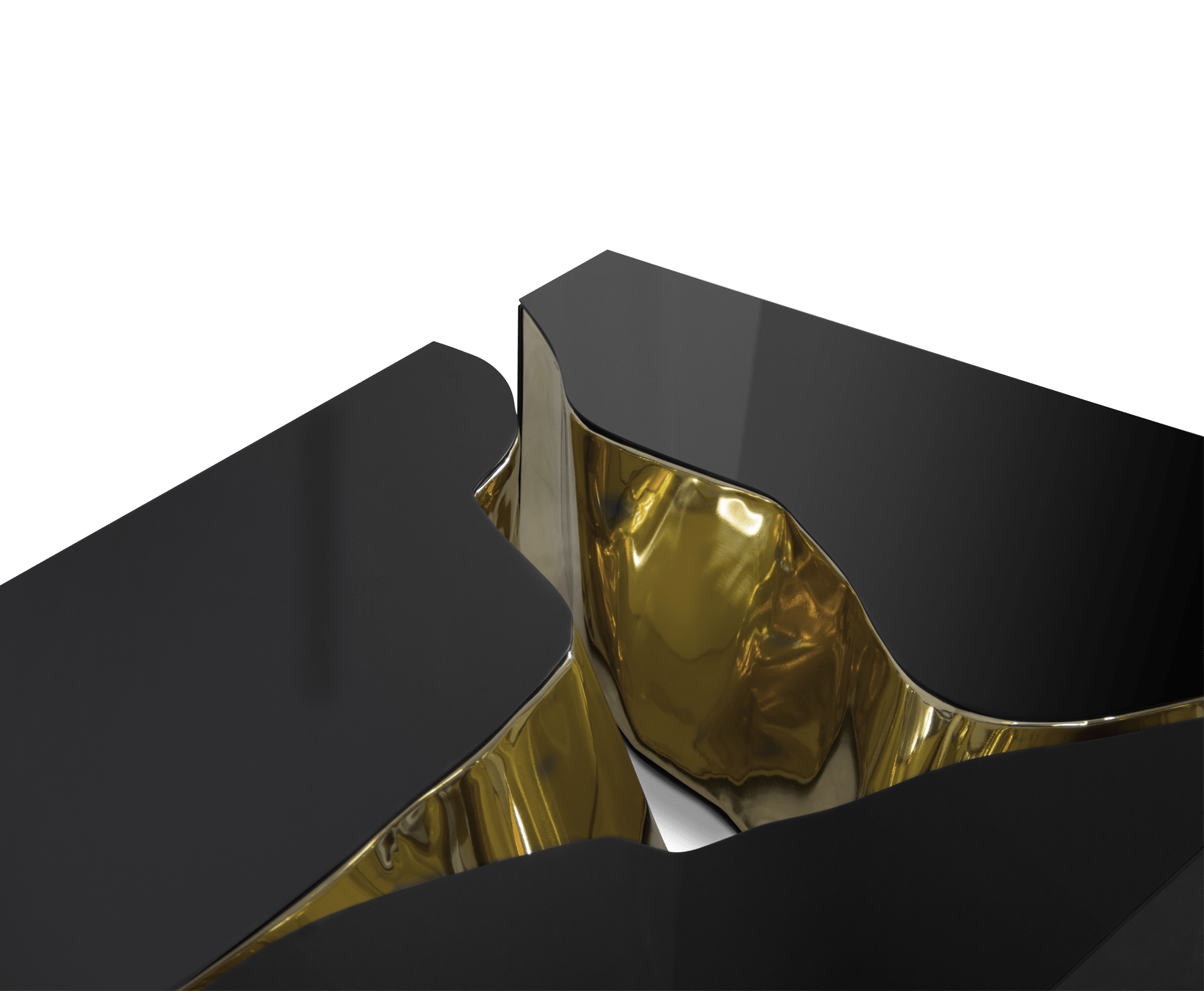Журнальный столик Fissure Black Gold