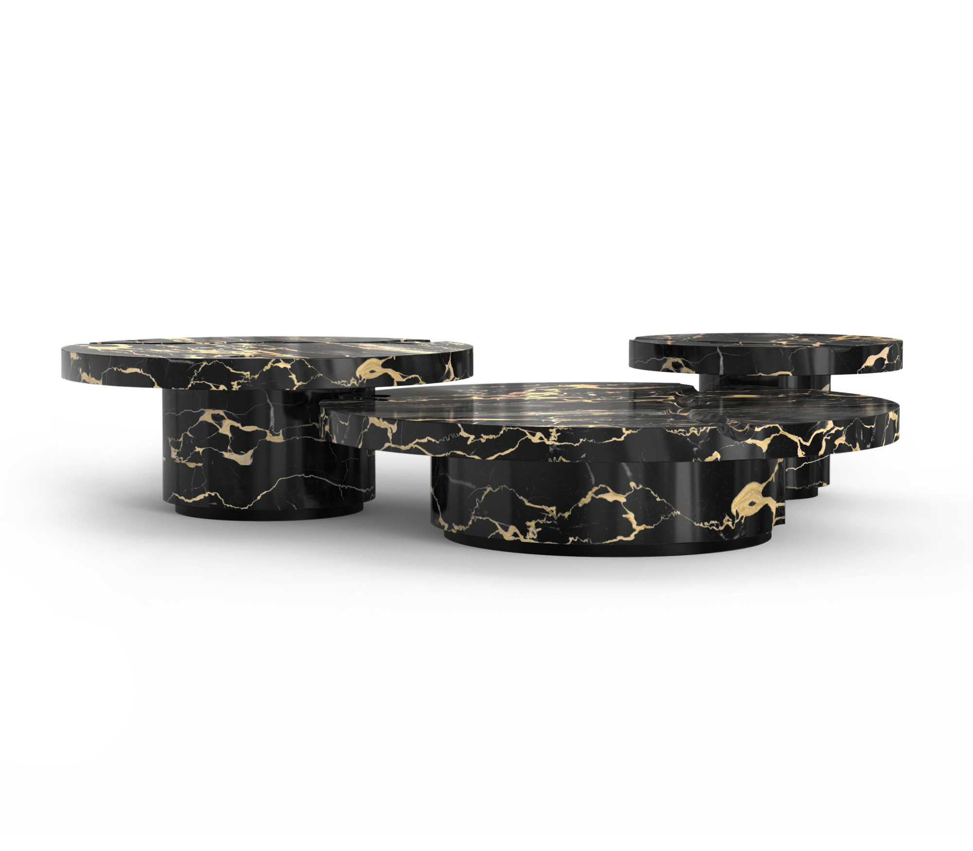 Журнальный столик Dominion Portoro Marble 3-Piece Set
