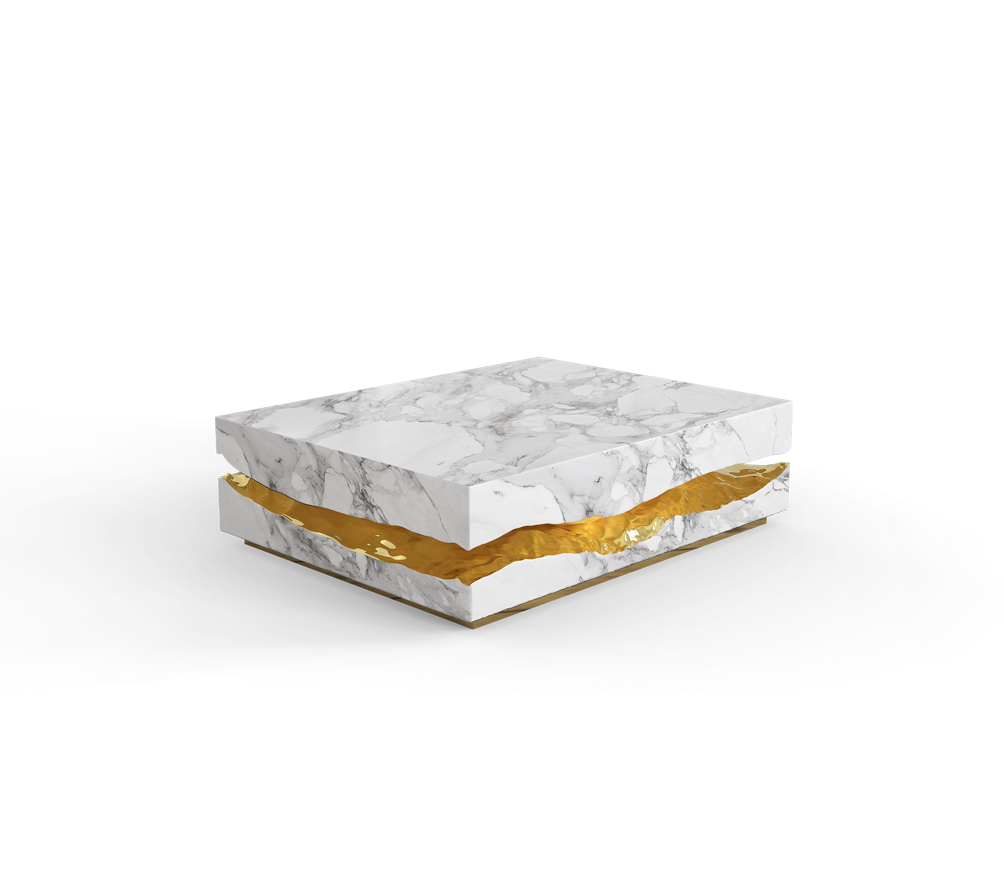 Журнальний столик Boulder Carrara Marble Table
