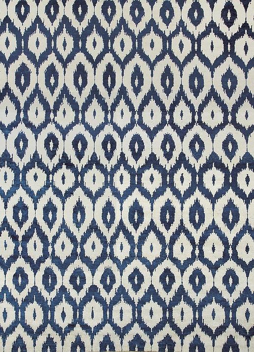 Ковер из шерсти Ikat Blue