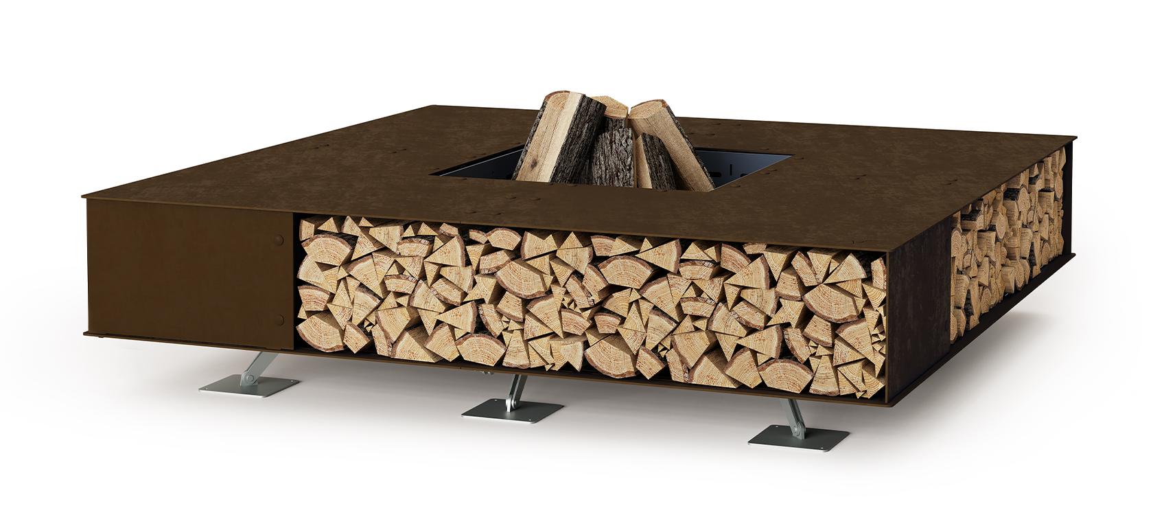 Уличная квадратная жаровня Toast corten (Италия)