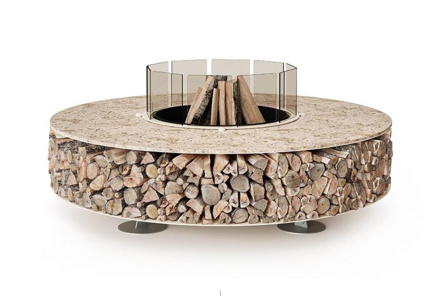Кругла вулична жаровня Zero Keramik (Італія)