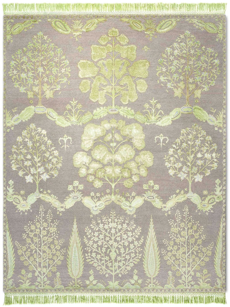 Ексклюзивний килим ручної роботи Mughal Green | Розмір: 300 x 400 см