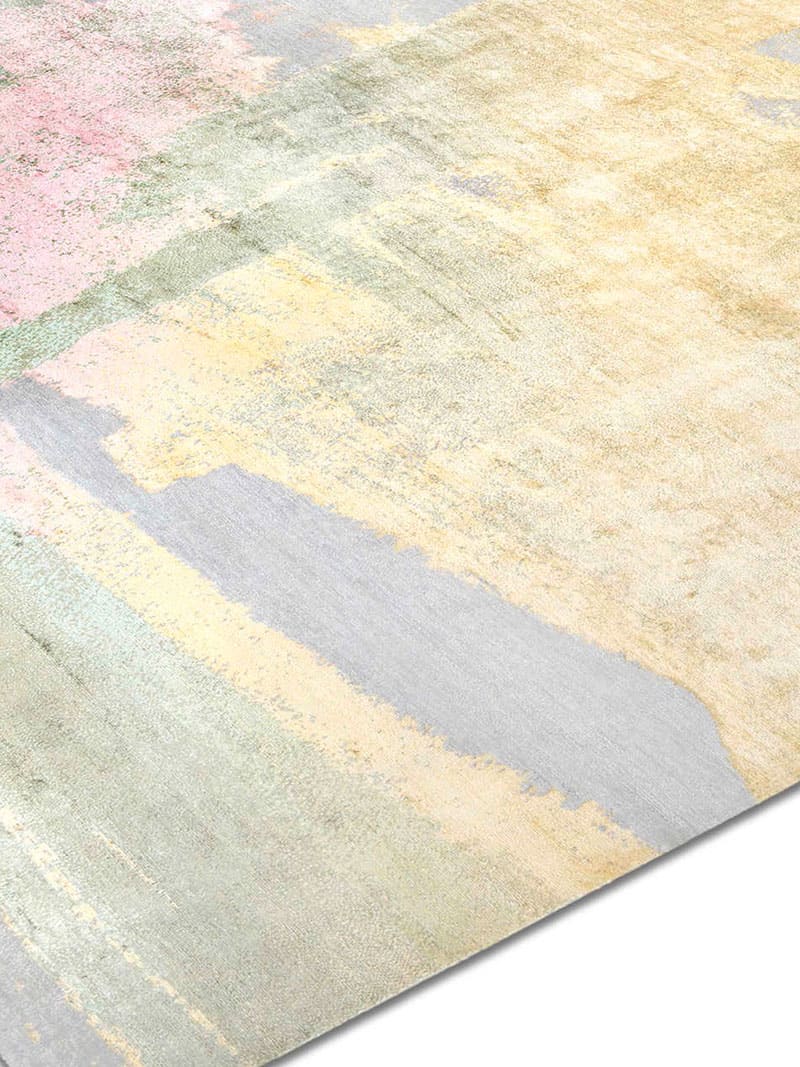 Оригінальний вузликовий килим ручної роботи Pastel Sun | Розмір: 140 x 210 см
