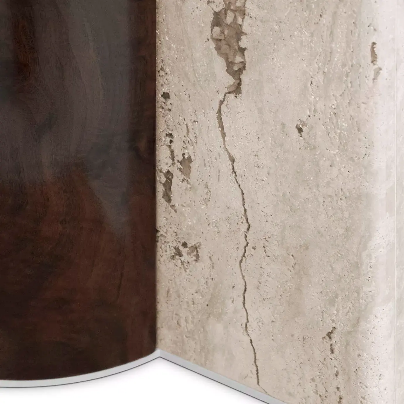 Обеденный стол Parisian Travertine Marble Oval