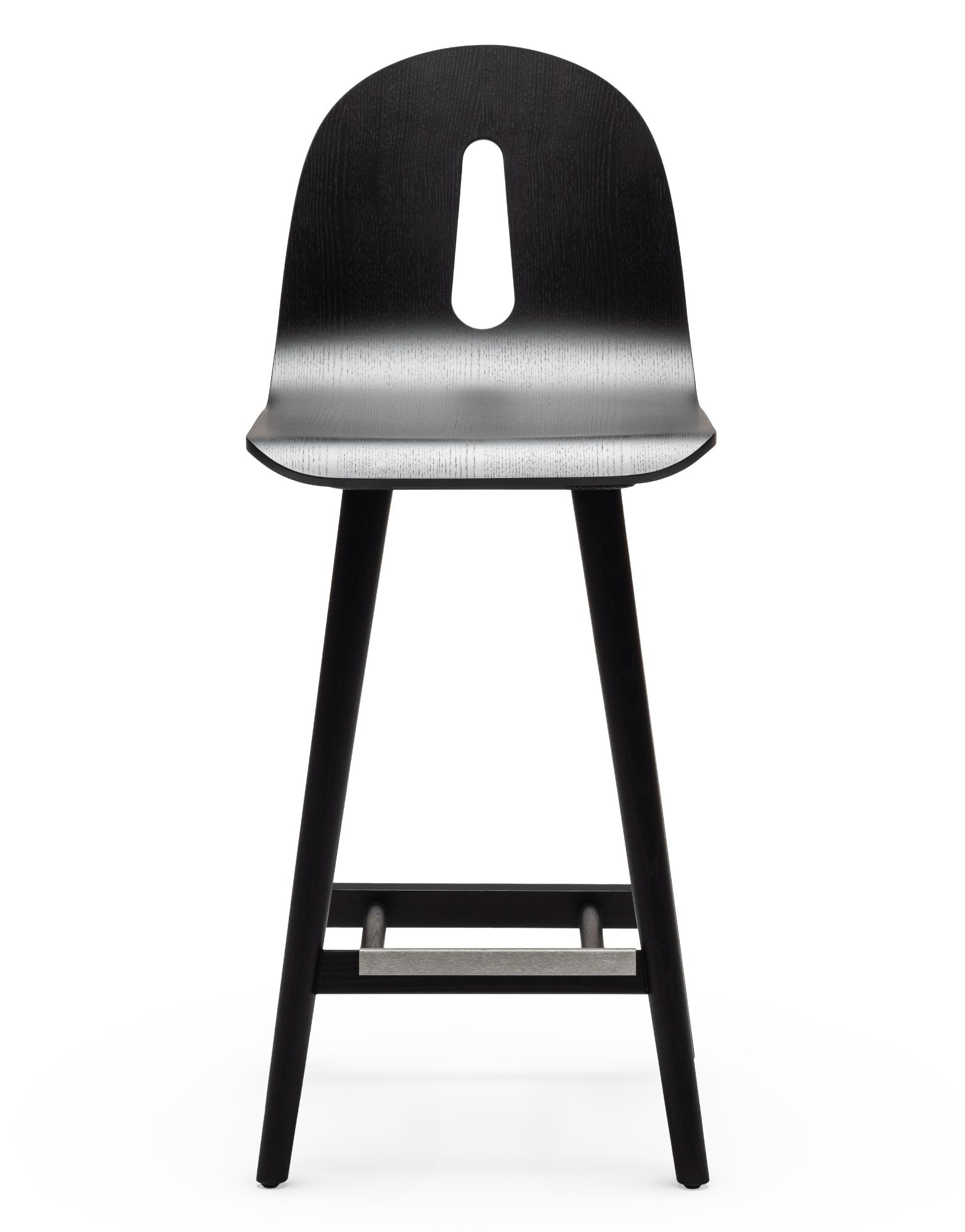 Барний стілець із чорного ясена Gotham Woody SG-65