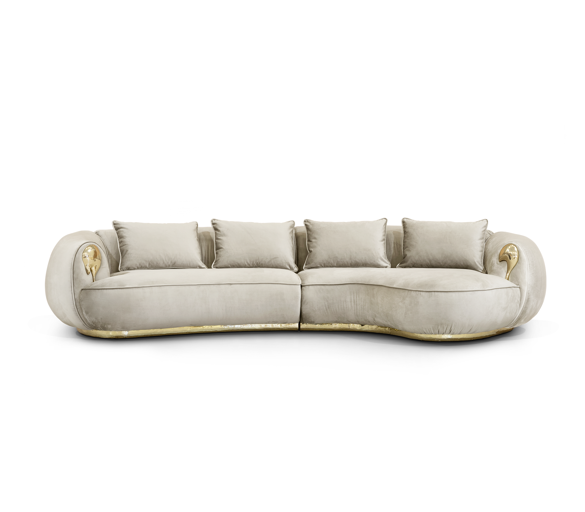 Диван Solara Cream Curved Luxe