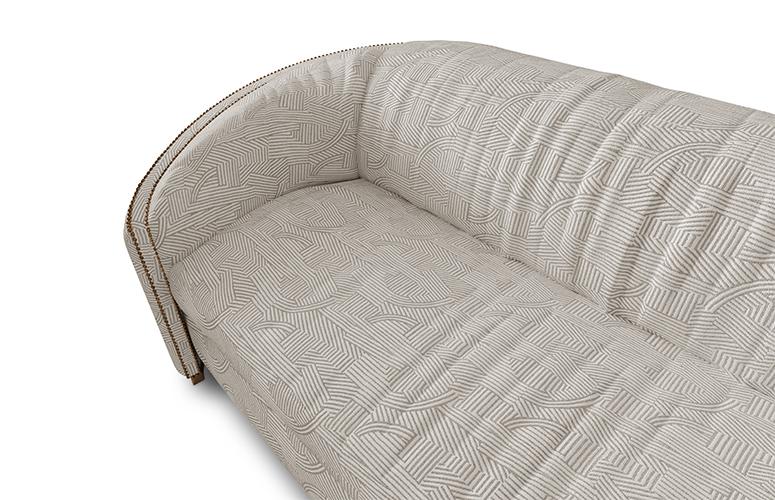 Бежевый изогнутый диван Premium Comfort