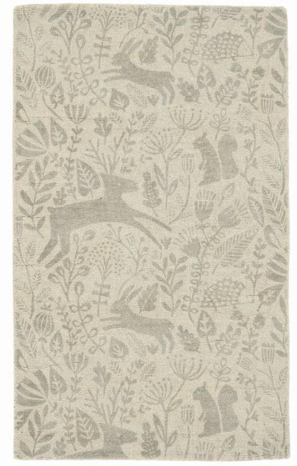 Шерстяний килим преміум Kelda Taupe ☞ Розмір: 90 x 150 см