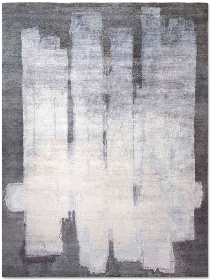Розкішний килим ручної роботи Silver Grey | Розмір: 365 x 457 см
