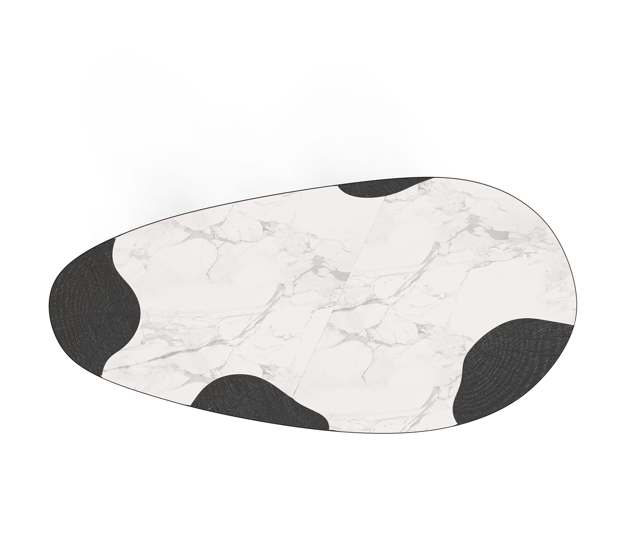 Обеденный стол Athena Carrara Marble & Onyx