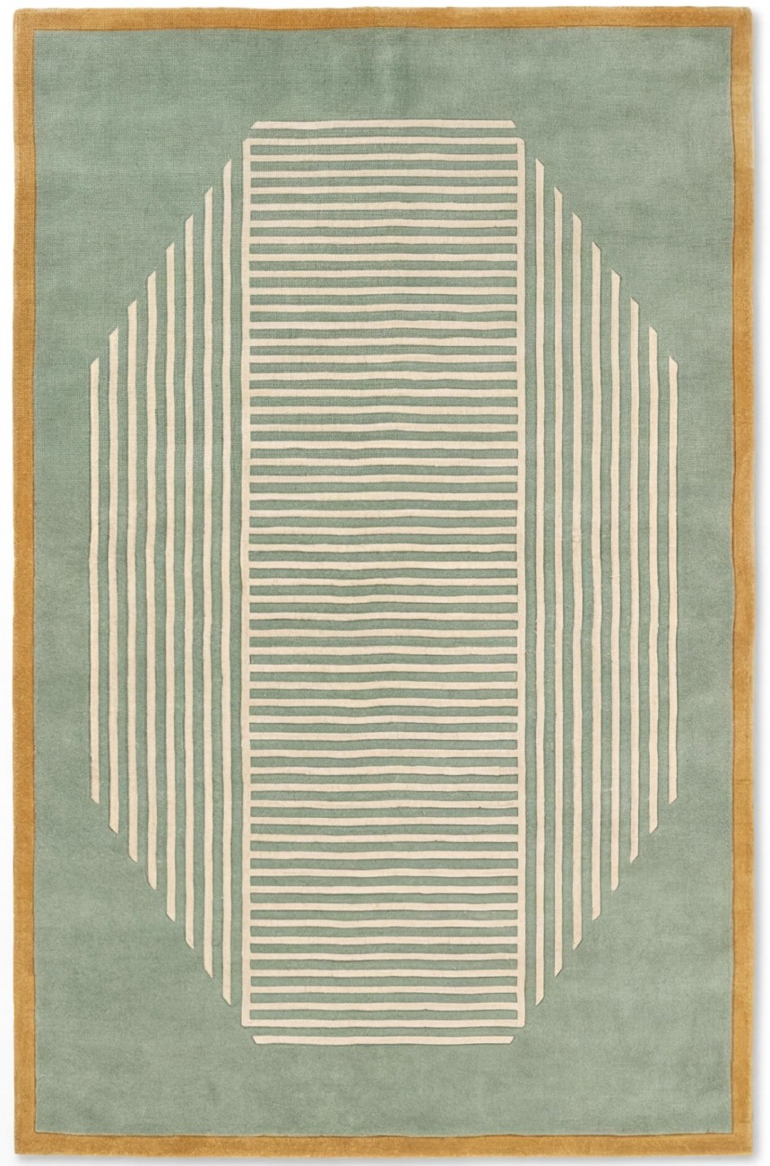 Дизайнерский ковер Octagon Lines Sage