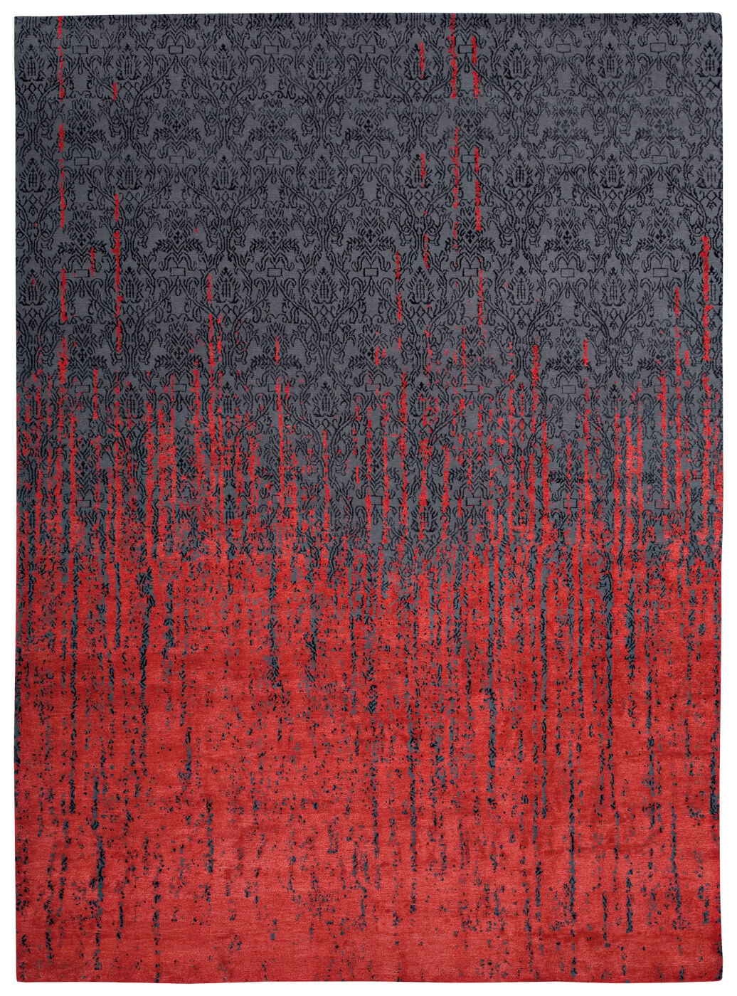 Ковер Roma Vendetta Grey Red ☞ Размер: 450 x 550 см