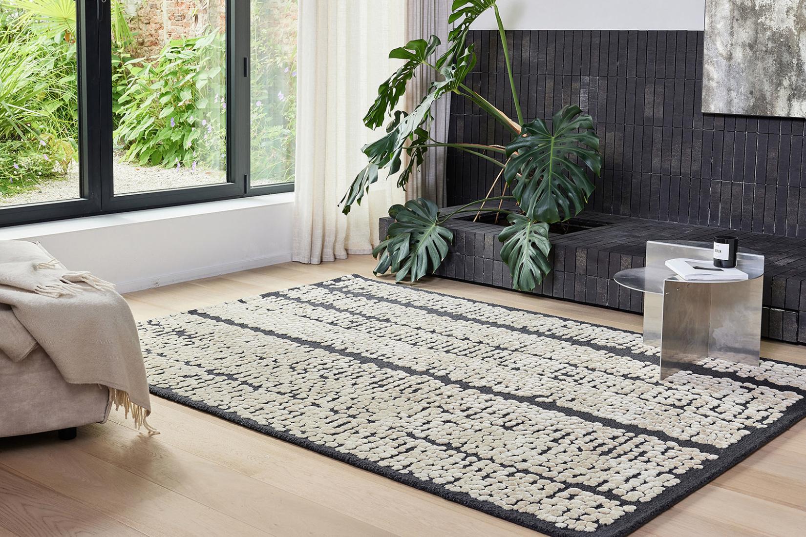 Килим Pad Linen Black | Розмір: 200 x 300 см