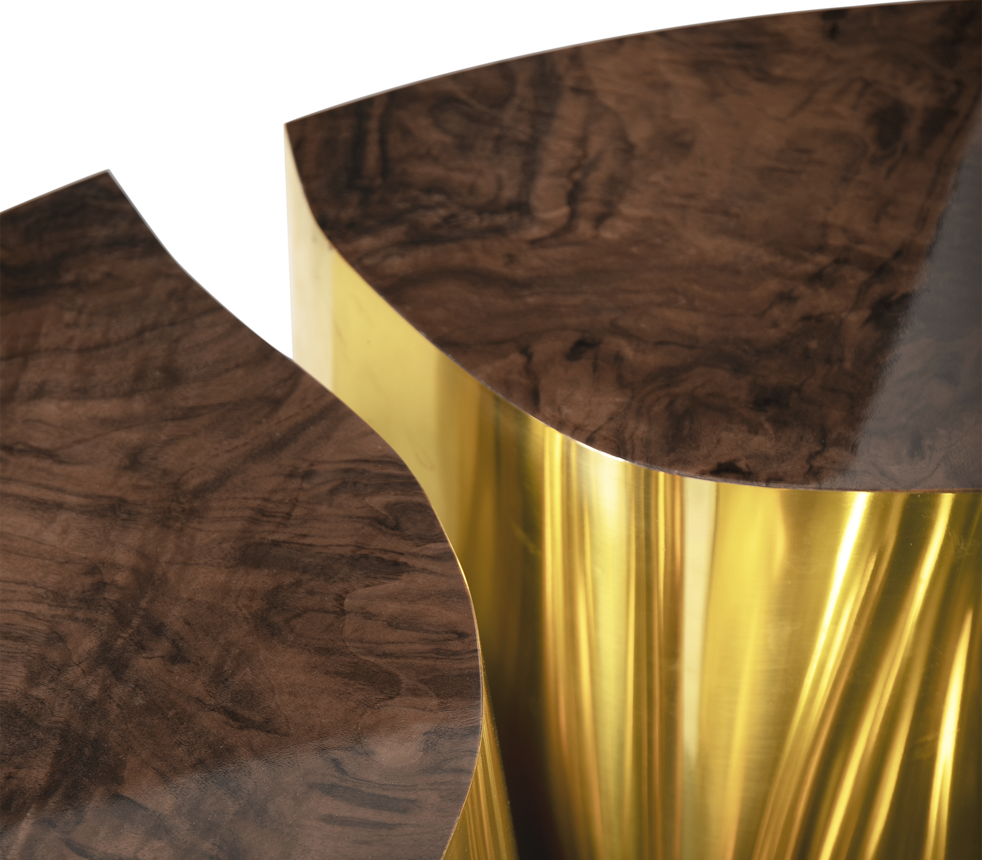 Журнальный столик Fissure Oval Walnut