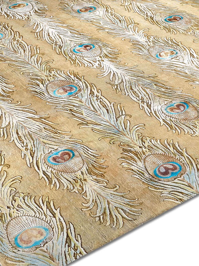 Изящный узелковый ковер ручной работы Feathers Lane
