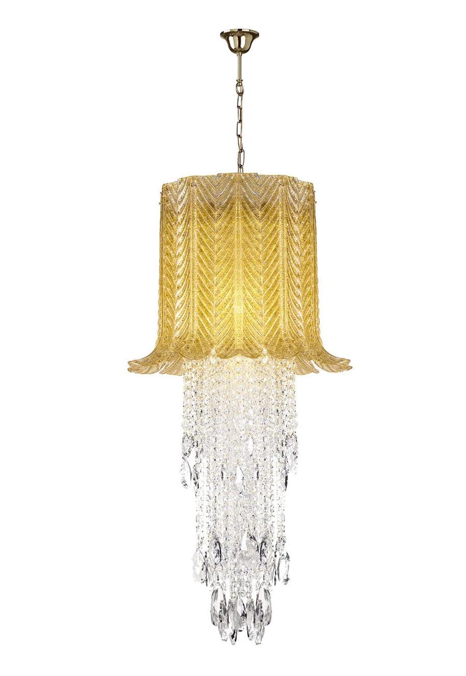 Люстра с листьями Murano