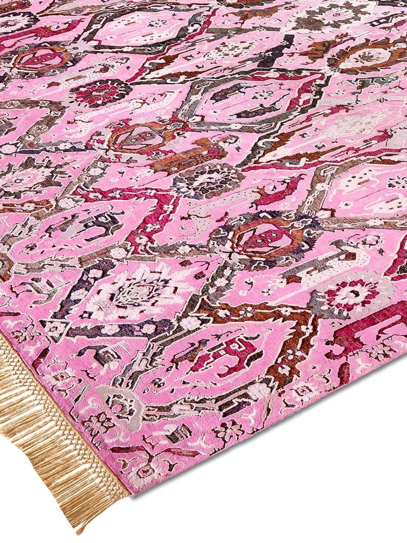 Изящный ковер ручной работы KavaBagh Pink | Размер: 183 x 274 см