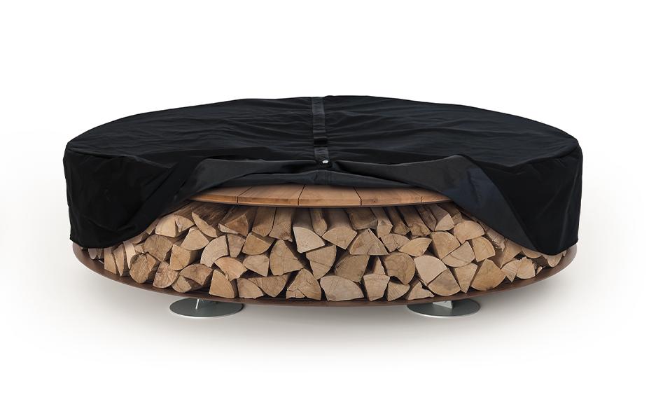 Круглый уличный камин Италия Zero Wood