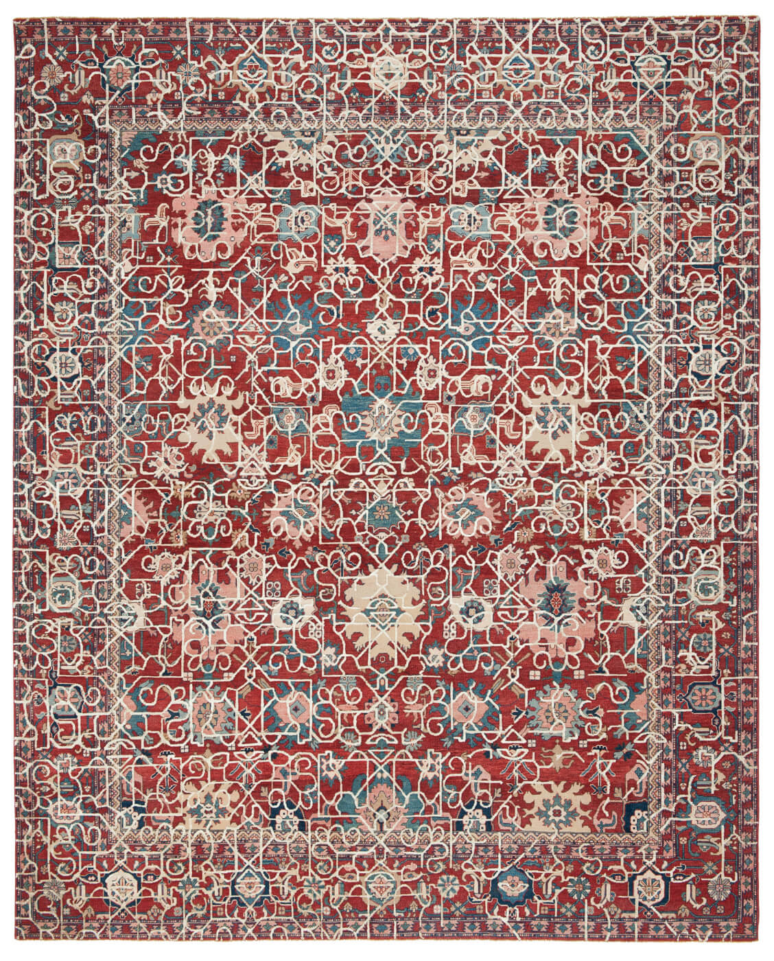Килим ексклюзивний Bidjar Kingscross Hayat1 Red White Silk