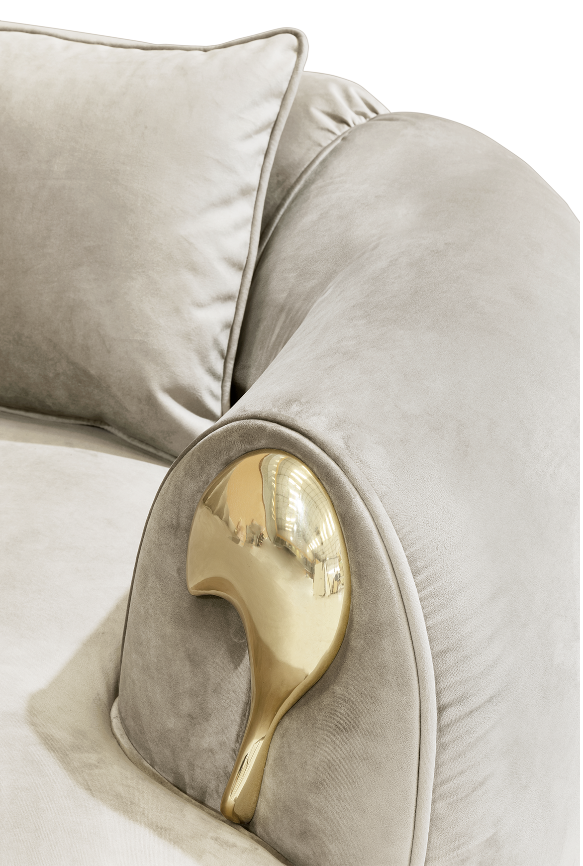 Диван Solara Cream Curved Luxe