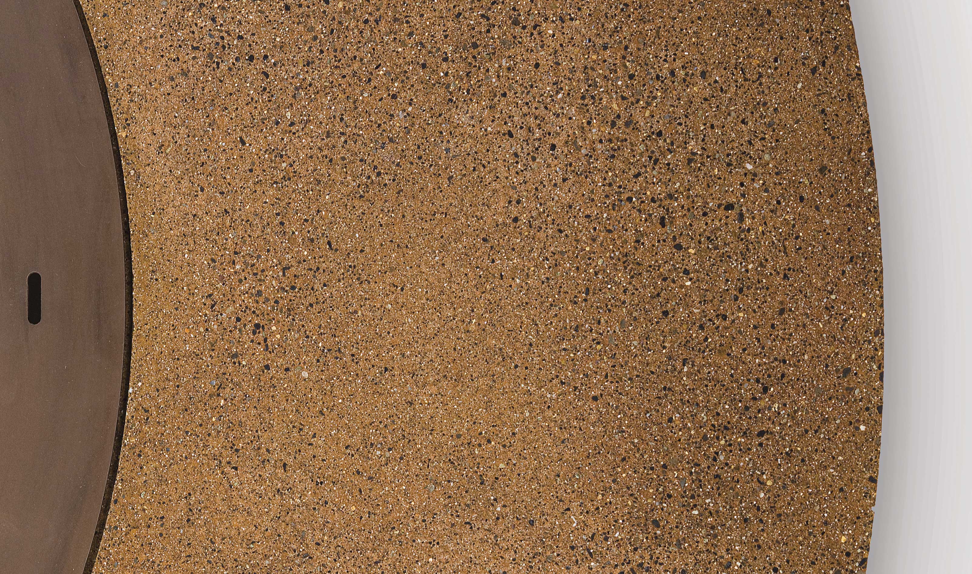 Кругла вулична жаровня Ercole Concrete коричнева (Італія)