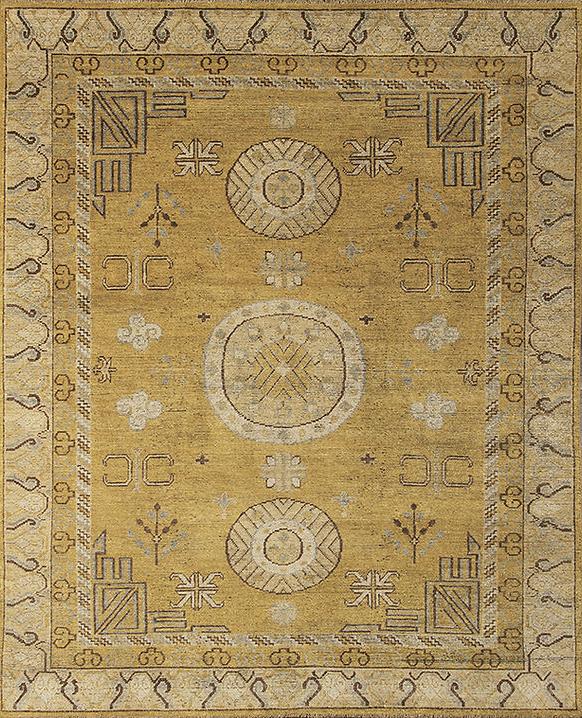 Ковер из шерсти Khotan Yellow