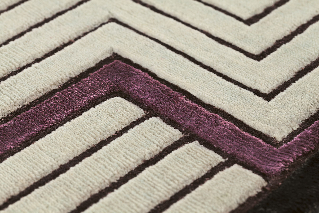 Килим вузликовий ручної роботи Beige Frame