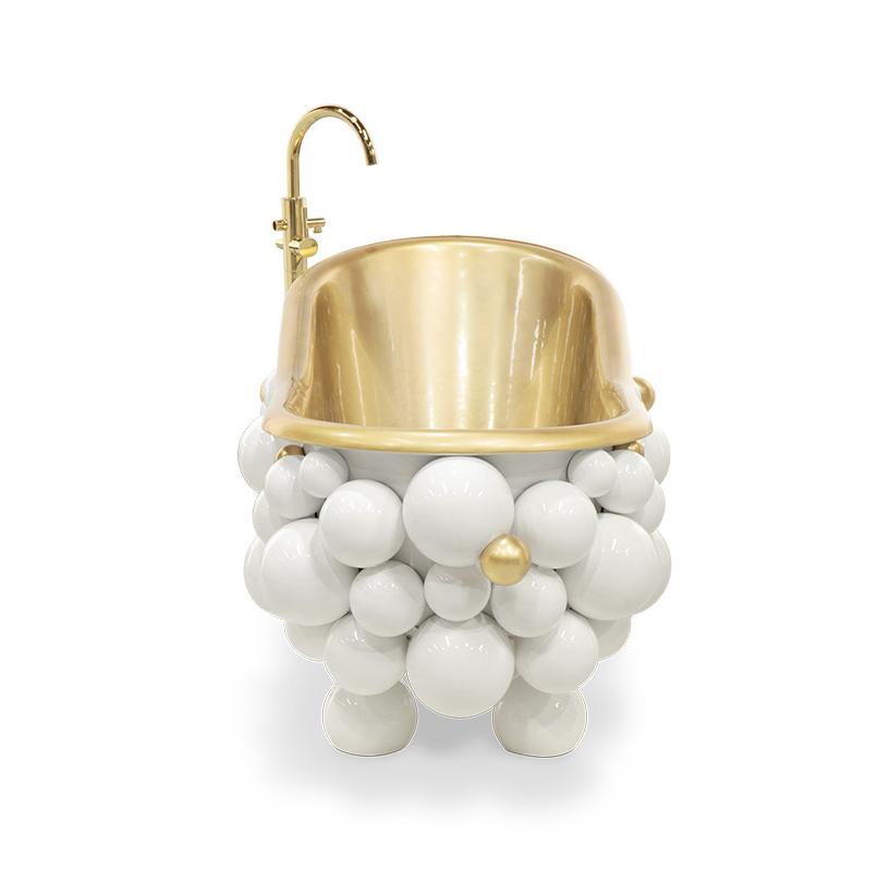 Дизайнерська ванна Gravity White/Gold