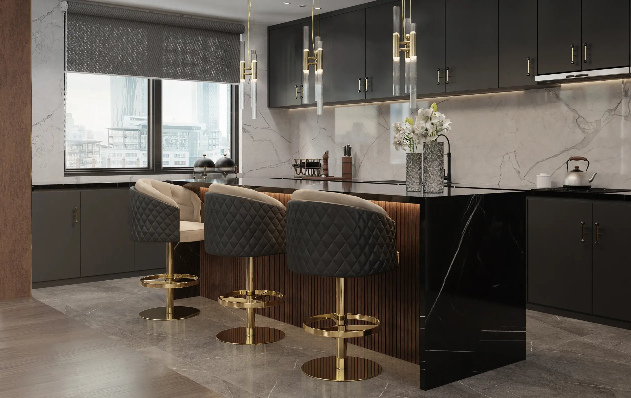 Поворотний барний стілець Luxe - 3