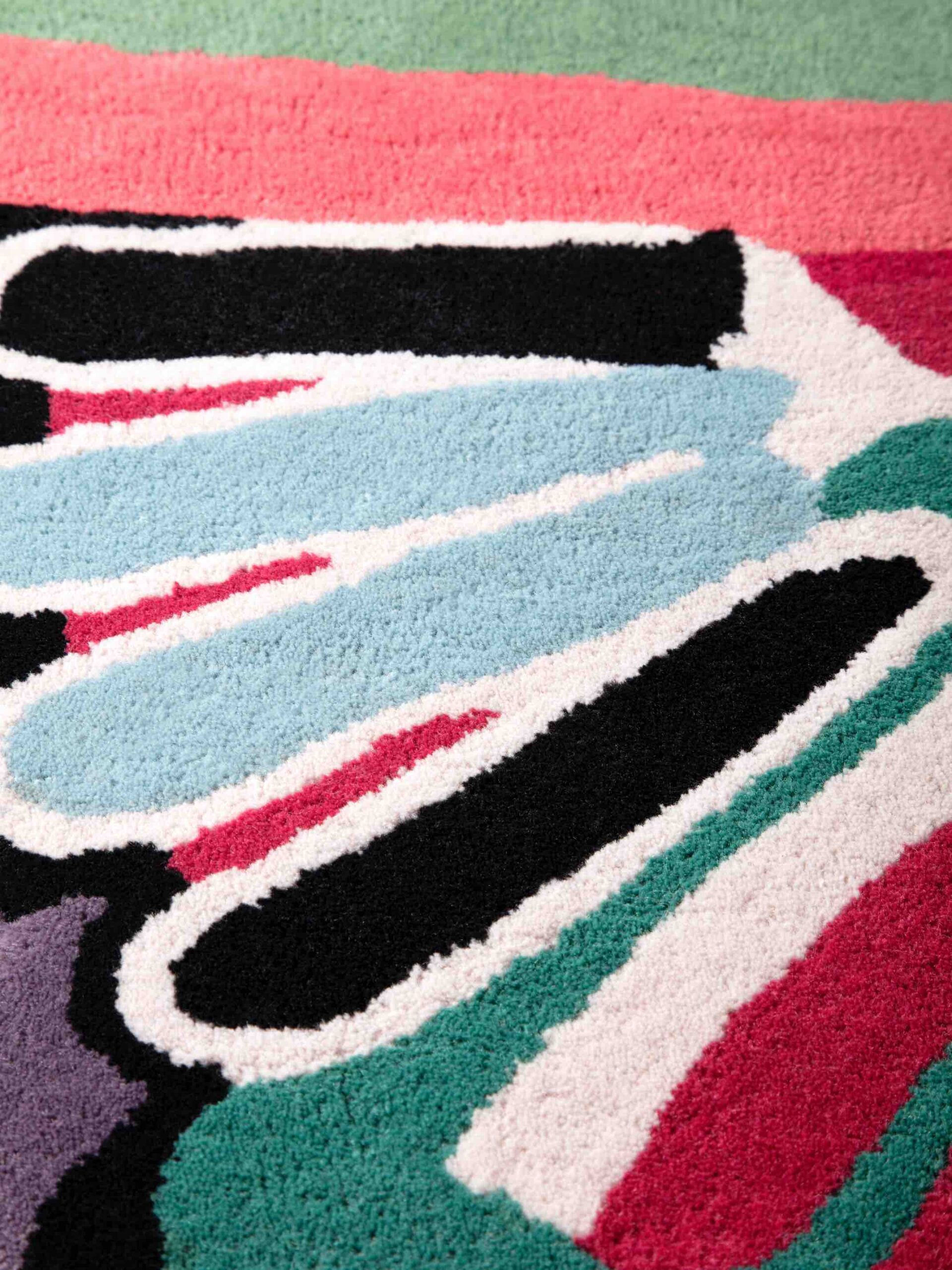 Круглий килим італійський ручної роботи Tufty Junior