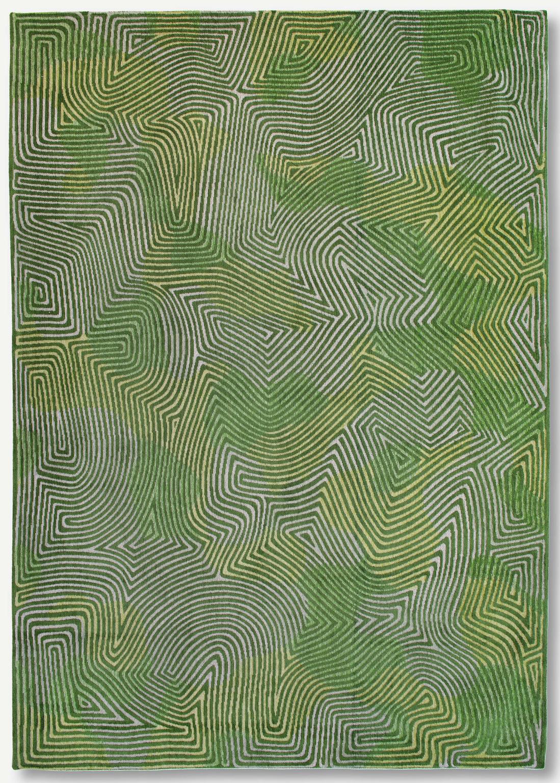 Ковер абстрактный Бельгия Coral - Tropical Green