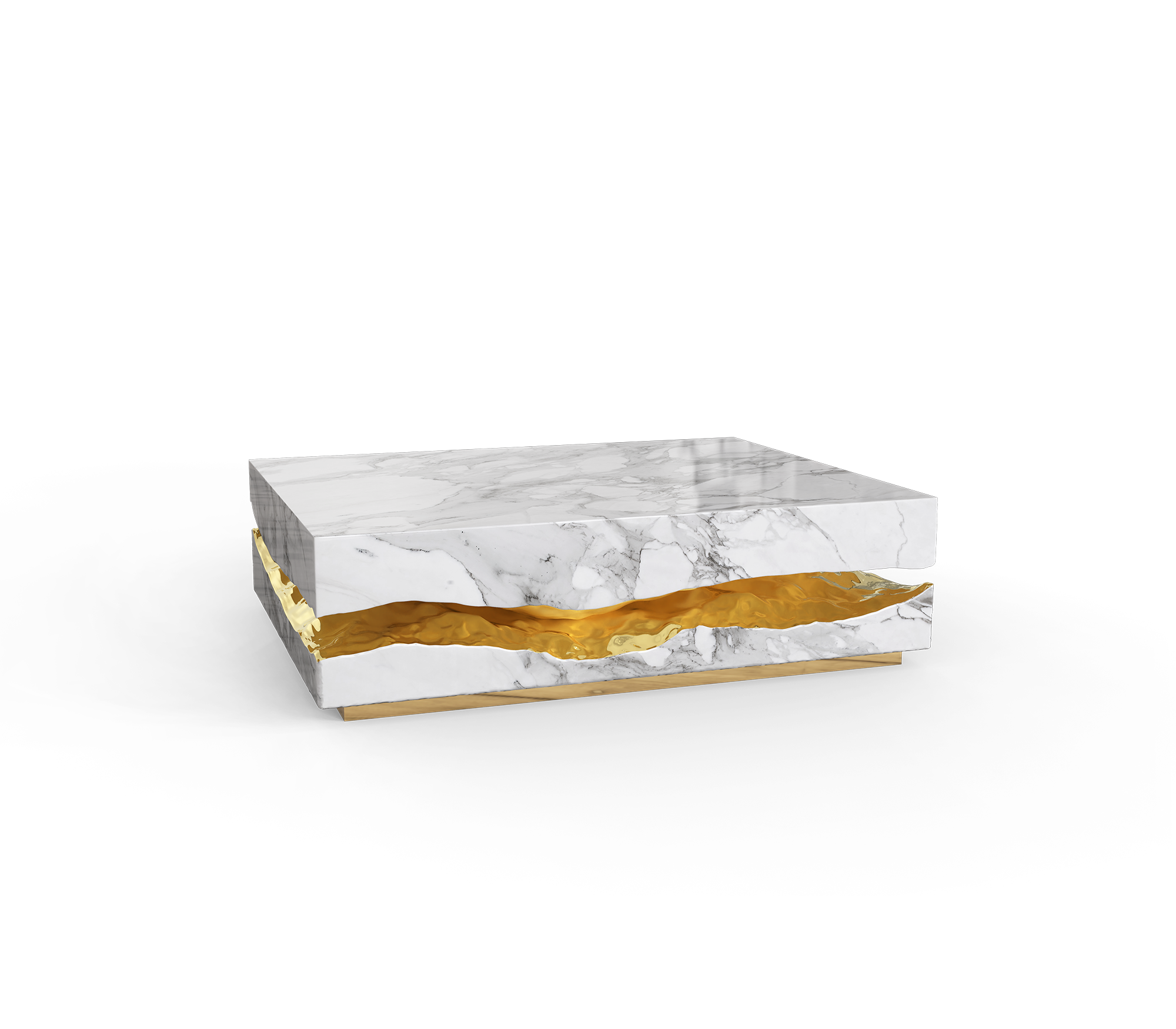 Журнальний столик Boulder Carrara Marble Table