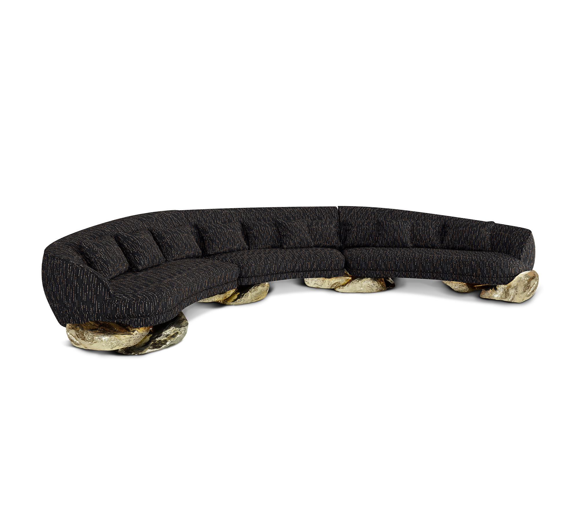 Диван Angora Black Curved