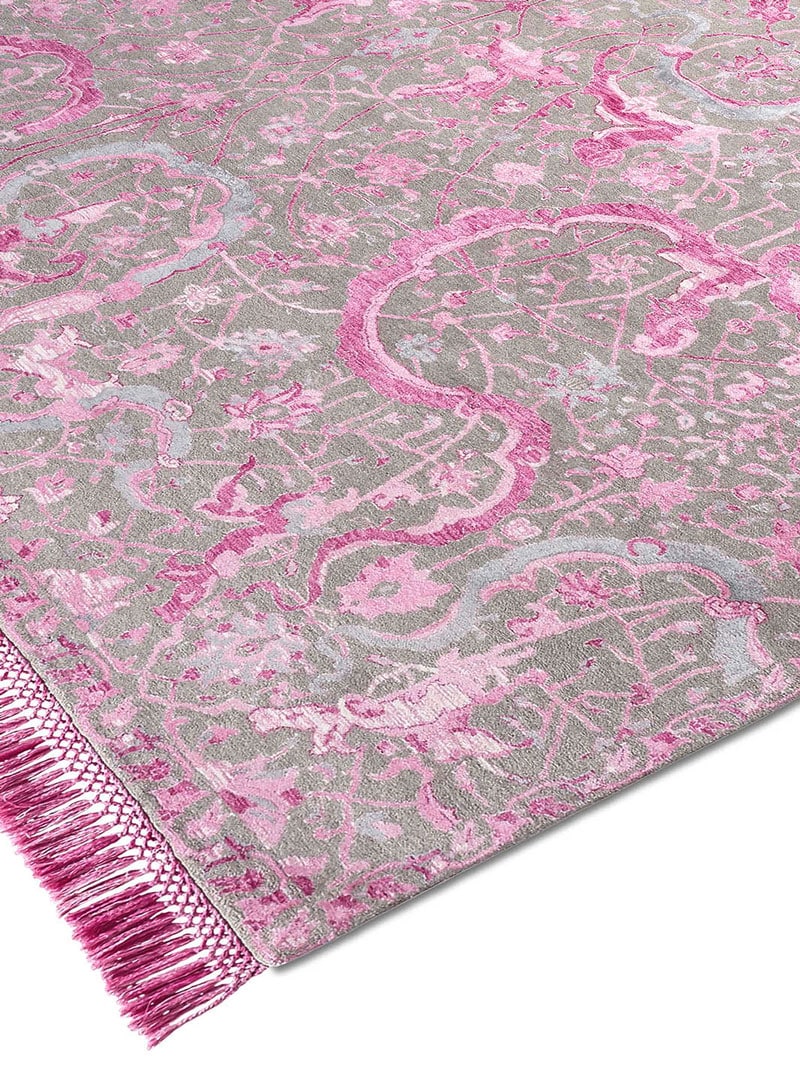 Розкішний килим ручної роботи Tabriz Pink | Розмір: 183 x 274 см