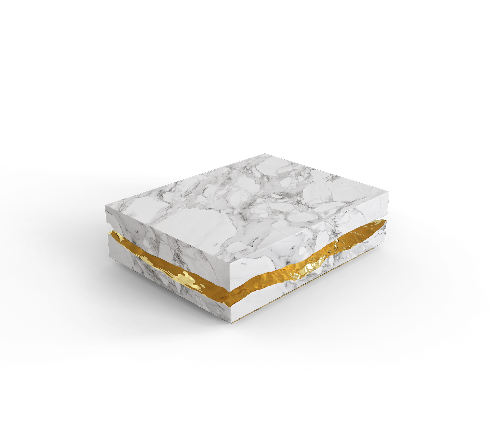Журнальний столик Boulder Carrara Marble Table