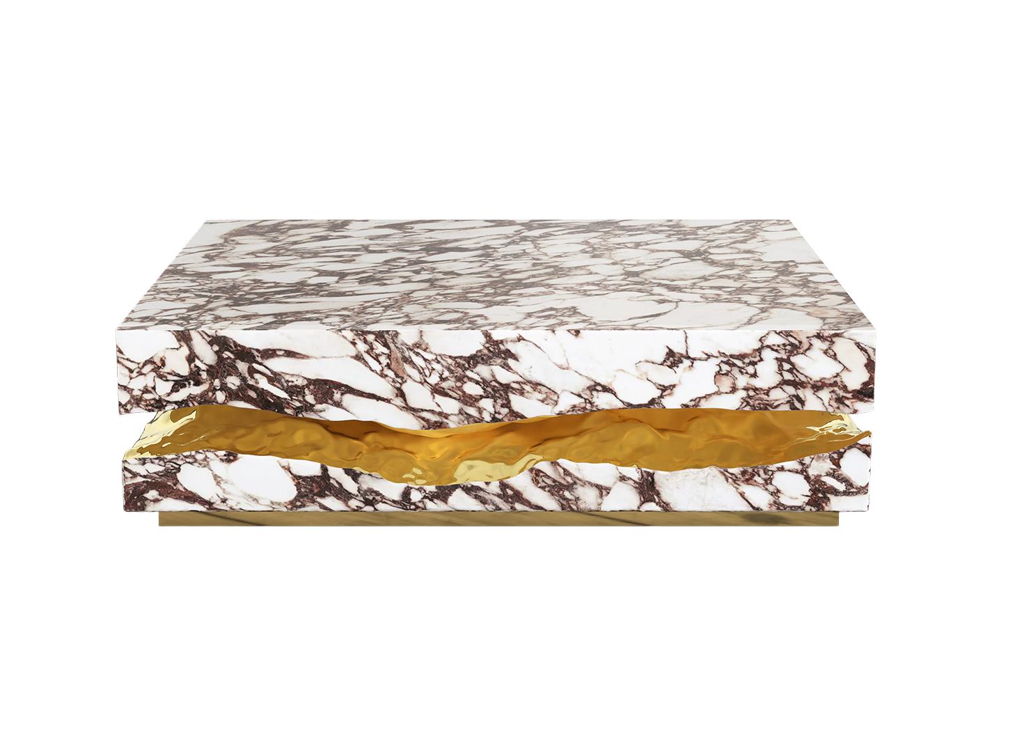 Журнальний столик Boulder Calacatta Violla Marble Table