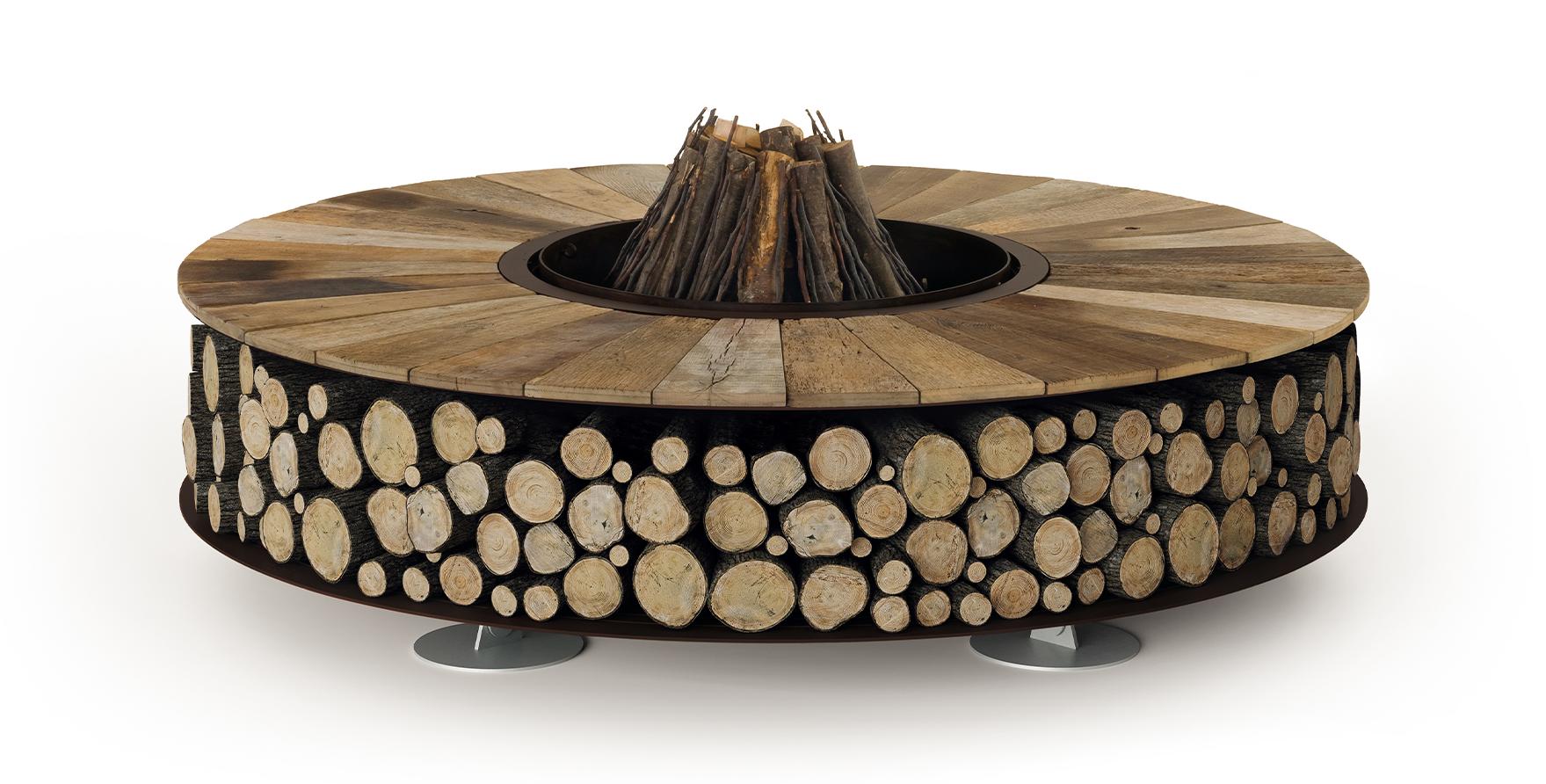 Кругла вулична жаровня Zero Wood (Італія) | Розмір: Ø 300 см