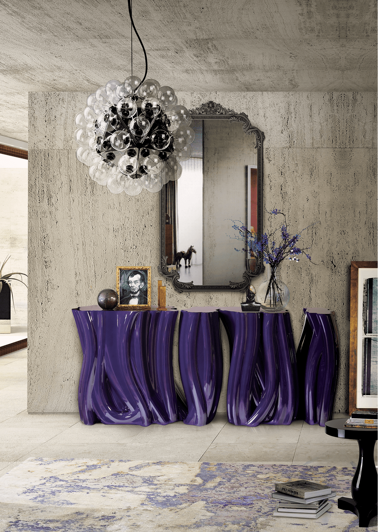 Тумба Monochrome Purple Premium