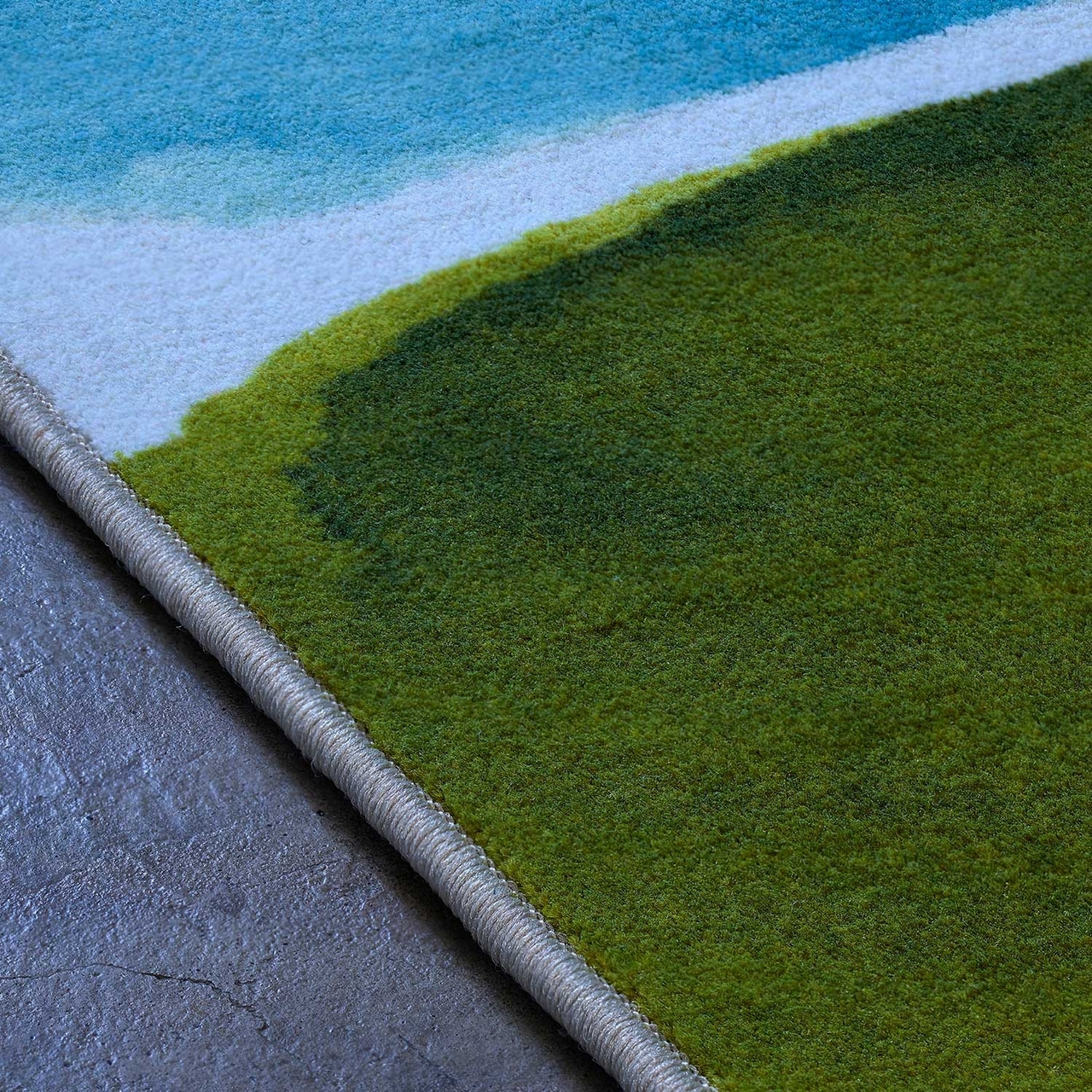 Ковер абстрактный Muralla-Azure