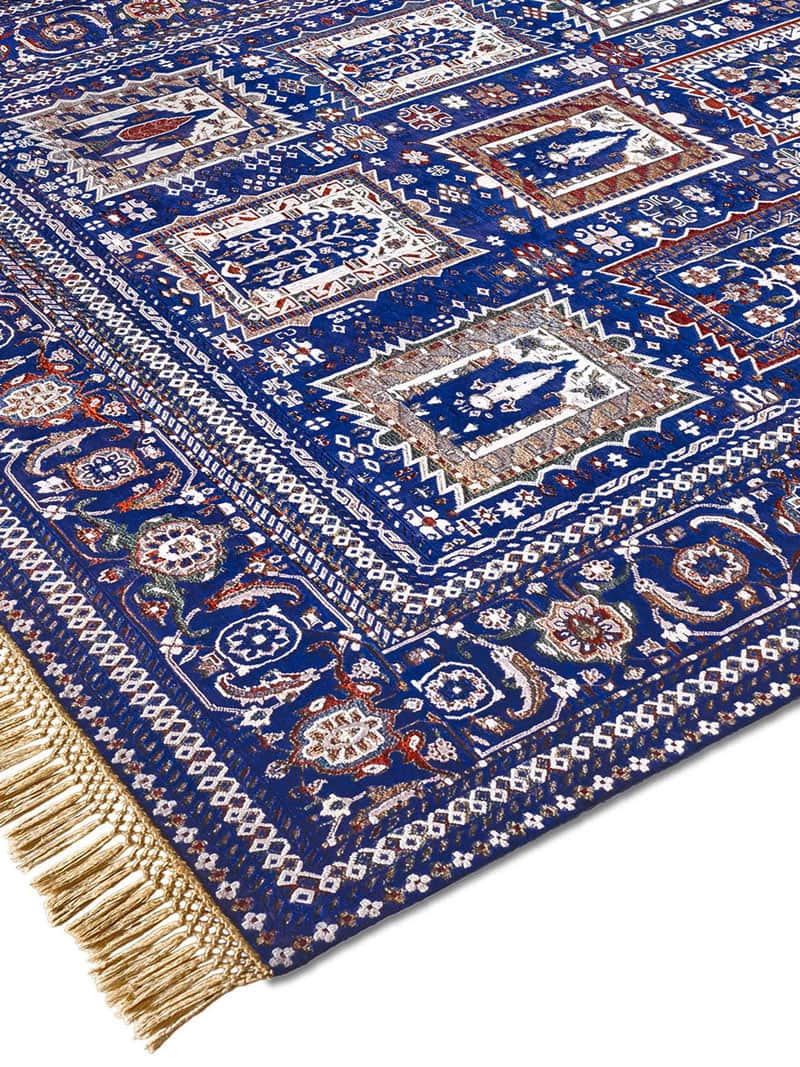 Оригинальный ковер ручной работы Mughal Blue | Размер: 183 x 274 см