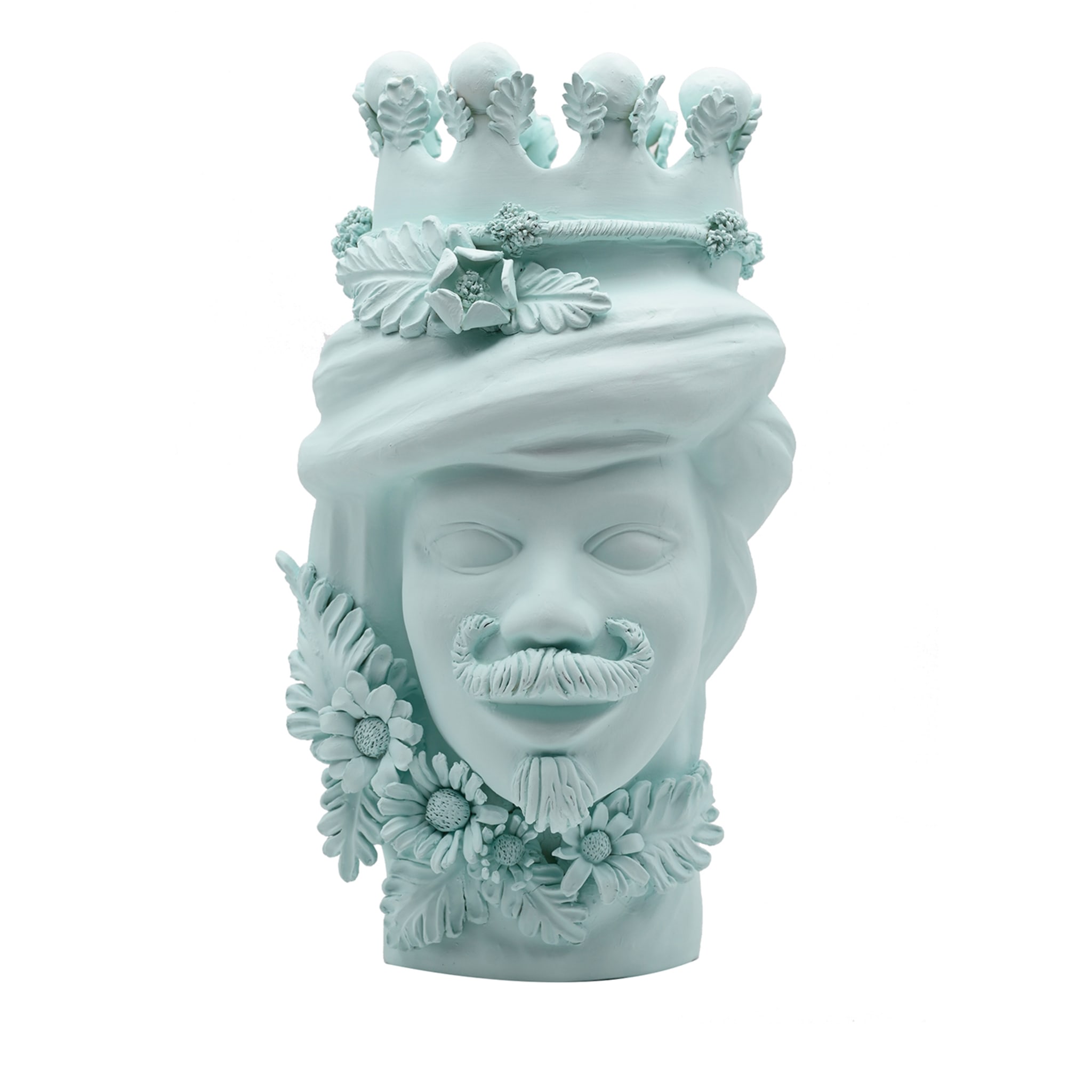 Небесно-блакитна скульптура Moor's Head