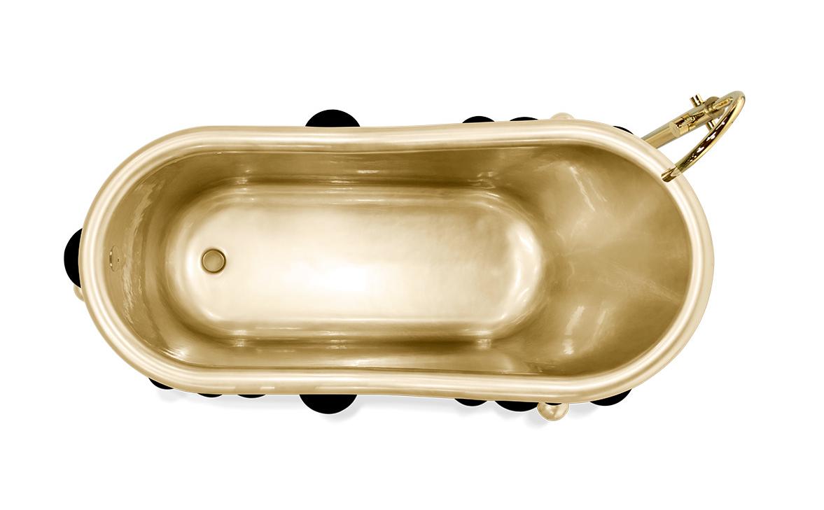 Дизайнерская ванна Gravity Black / Gold