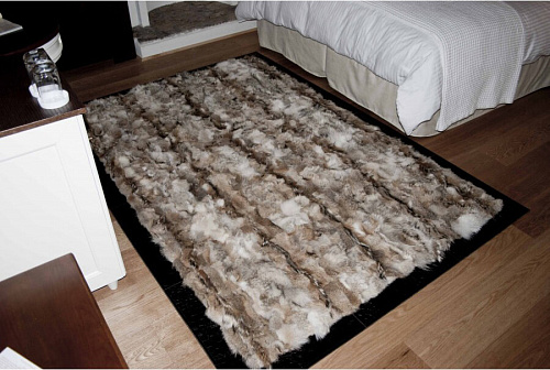 Ковер из меха и кожи Coyote Fur