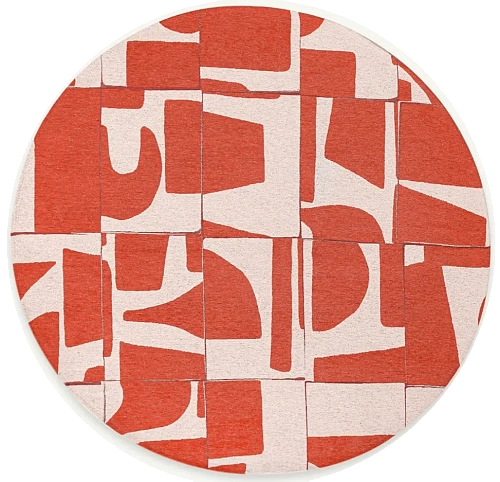 Бельгийский круглый ковер Rust